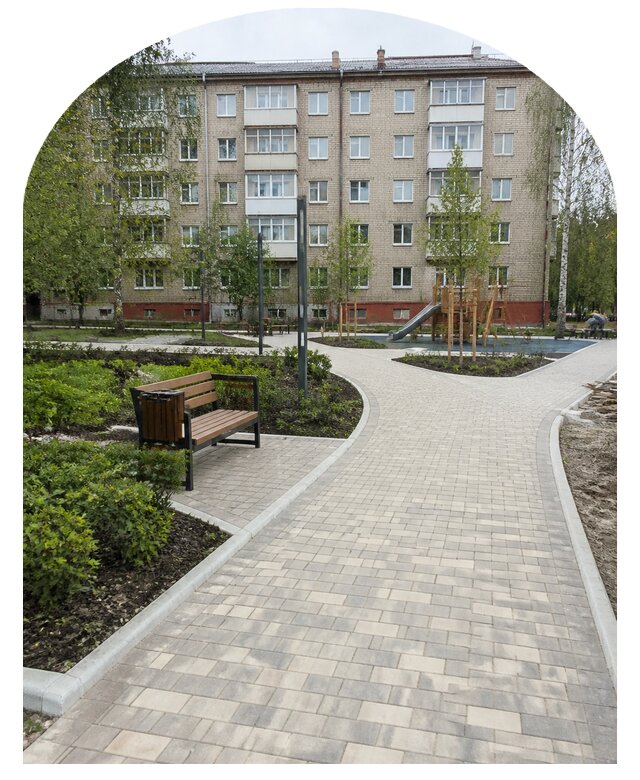 Благоустройство двора МКД под ключ в Красногорске от 254025 р. | Метпроект-Крр